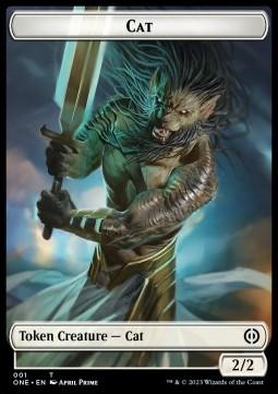 Cat Token (W 2/2) // Rebel Token (R 2/2)