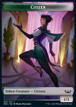 Citizen Token (GW 1/1) // Treasure Token (V.2)