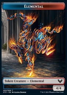 Elemental Token (UR 4/4) // Treasure Token