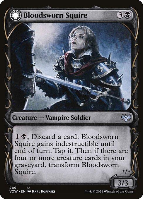 Bloodsworn Squire // Bloodsworn Knight (front)