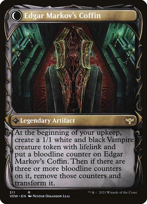 Edgar, Charmed Groom // Edgar Markov's Coffin (V.1) (back)