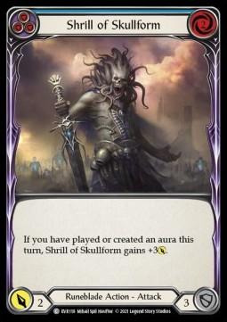Shrill of Skullform (Blue) (Rainbow Foil)