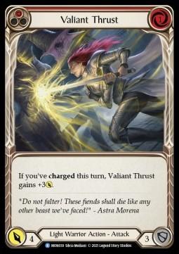 Valiant Thrust (Red) (Rainbow Foil)