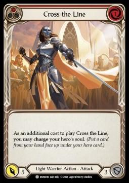 Cross the Line (Red) (Rainbow Foil)