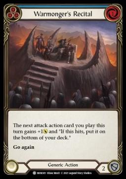 Warmonger's Recital (Blue) (Rainbow Foil)