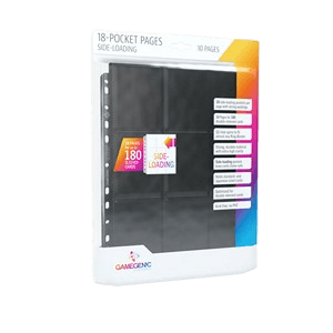 10 Gamegenic 18-Pocket Side-Loading Pages (Black)