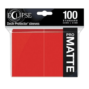 100 Ultra Pro Pro-Matte Eclipse Sleeves (Apple Red)