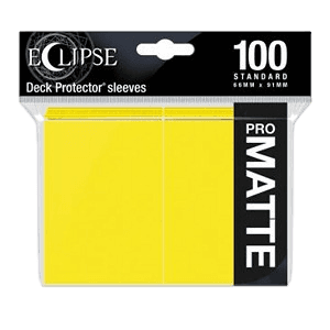 100 Ultra Pro Pro-Matte Eclipse Sleeves (Lemon Yellow)