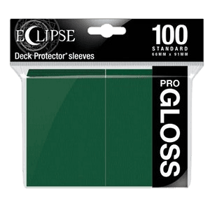 100 Ultra Pro Pro-Gloss Eclipse Sleeves (Forest Green)