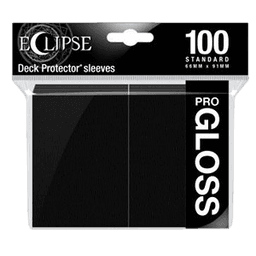 100 Ultra Pro Pro-Gloss Eclipse Sleeves (Jet Black)