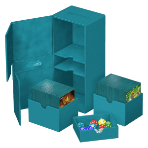 Ultimate Guard Twin Flip'n'Tray Deck Case 266+ (Petrol)