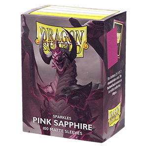 100 Dragon Shield Sparkles Sleeves - Matte Pink Sapphire