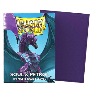 100 Dragon Shield Sleeves - Matte Dual Soul & Petrol
