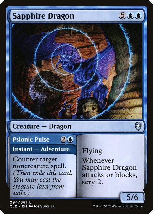 Sapphire Dragon // Psionic Pulse