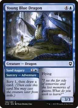 Young Blue Dragon // Sand Augury