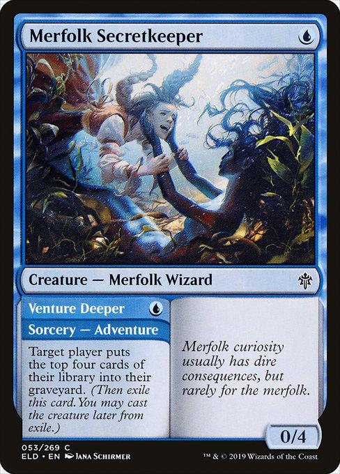 Merfolk Secretkeeper // Venture Deeper