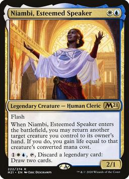 Niambi, Esteemed Speaker