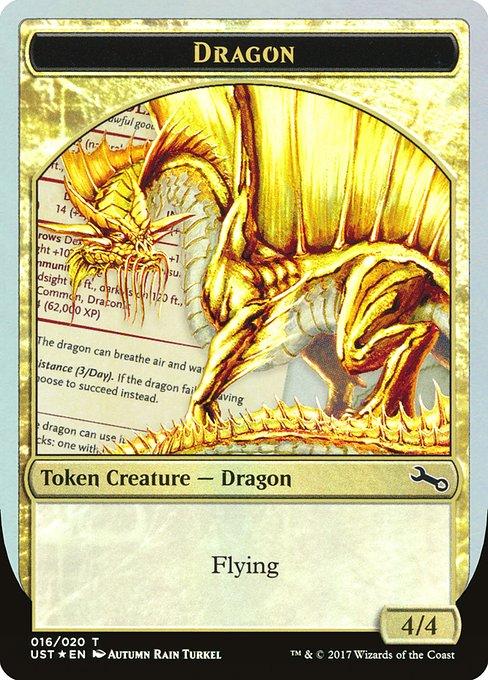 Dragon Token (Gold 4/4)