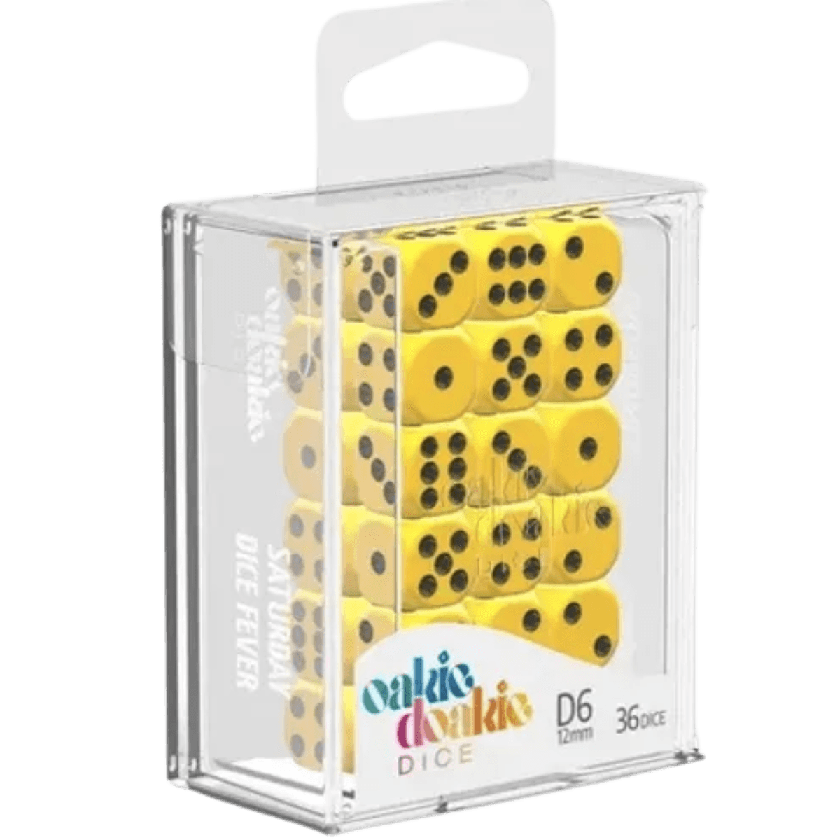 Oakie Doakie Dice D6 Solid-Yellow 36
