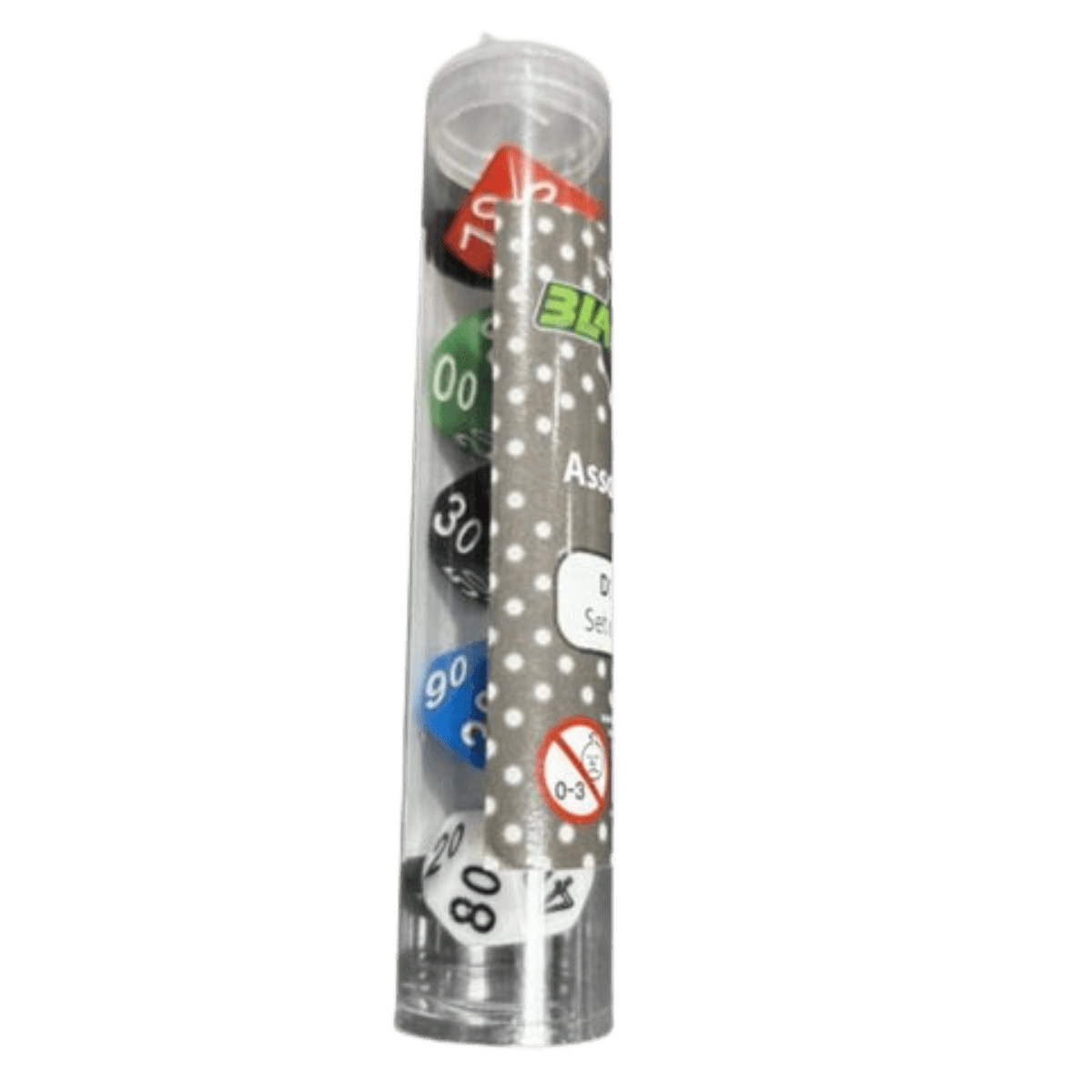 Zestaw kości Blackfire Assorted D10 (5 kości)