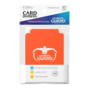 10 Ultimate Guard Dividers (Orange)