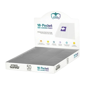 50 Ultimate Guard 18-Pocket Side-Loading Pages (Gray)