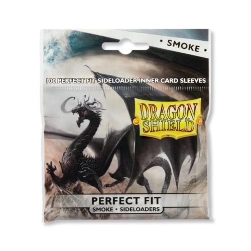 100 Dragon Shield Perfect Fit Sideloader Sleeves - Smoke