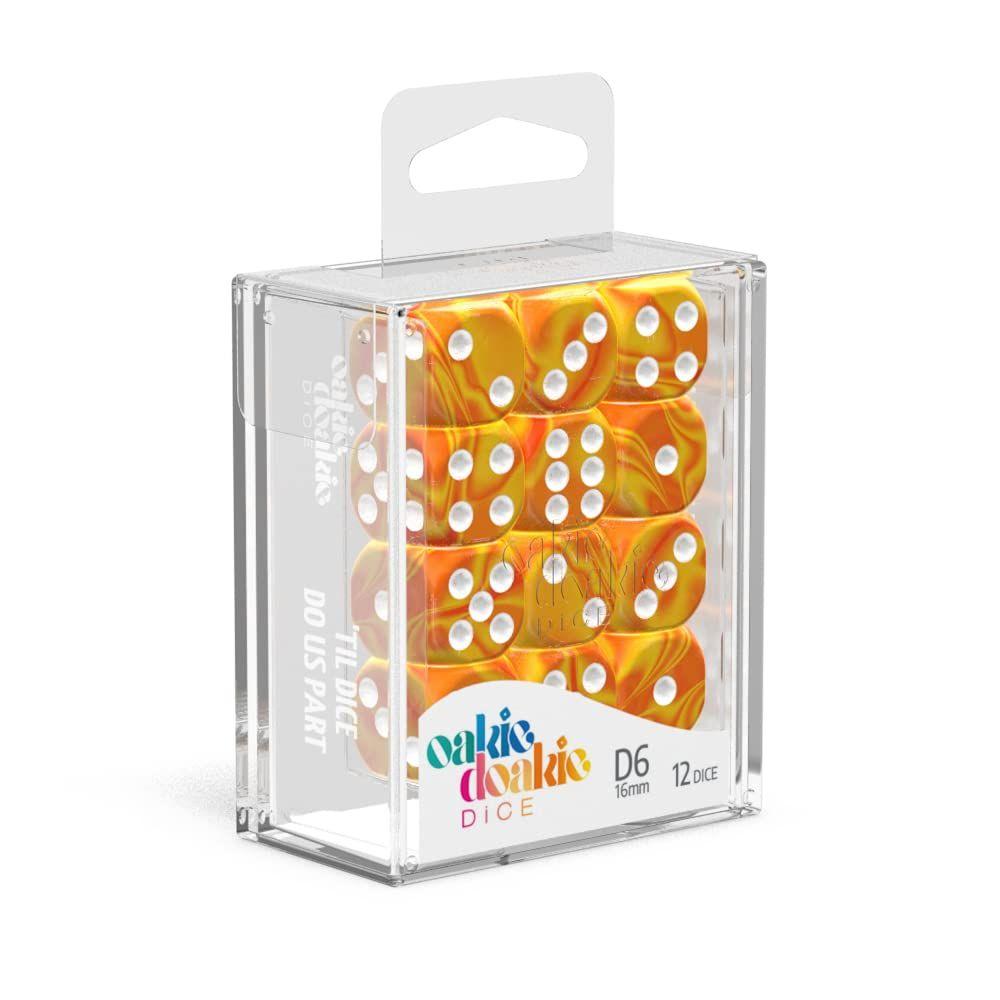 Oakie Doakie Dice D6 Gemidice-Sunstone 12