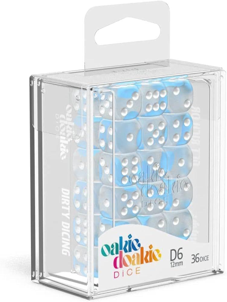 Oakie Doakie Dice D6 Glow in the Dark-Arctic 36