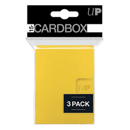 3 Ultra Pro 15+ Card Box (Yellow)