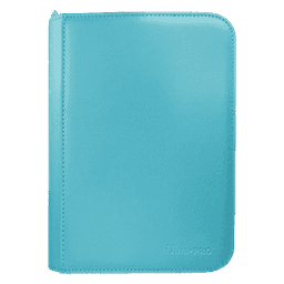 Ultra-Pro Vivid 4-Pocket Zippered PRO-Binder (Light Blue)