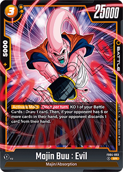 Majin Buu : Evil (FB04-093) [Fusion World] (V.1 - Super Rare)