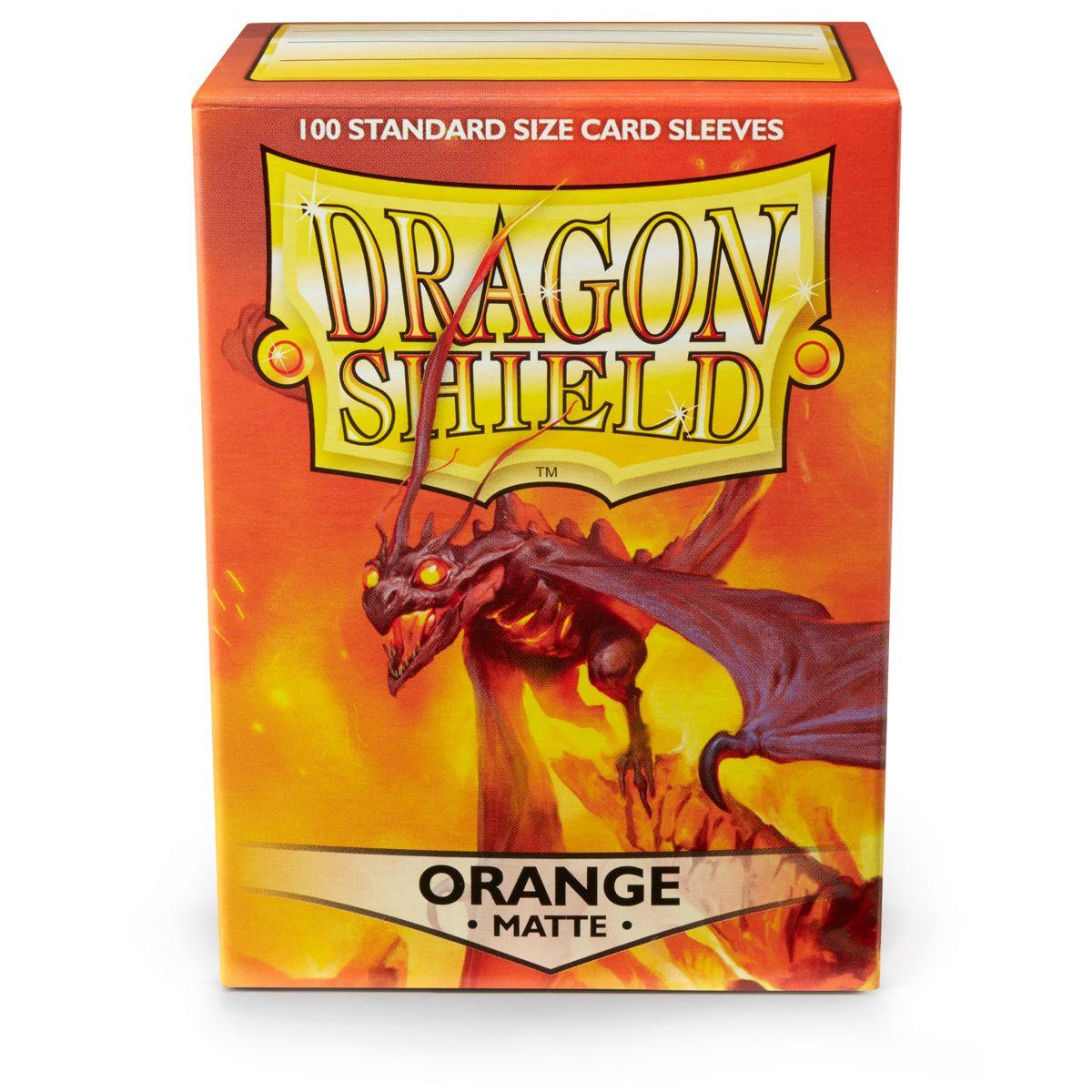 100 Dragon Shield Sleeves (Matte Orange)