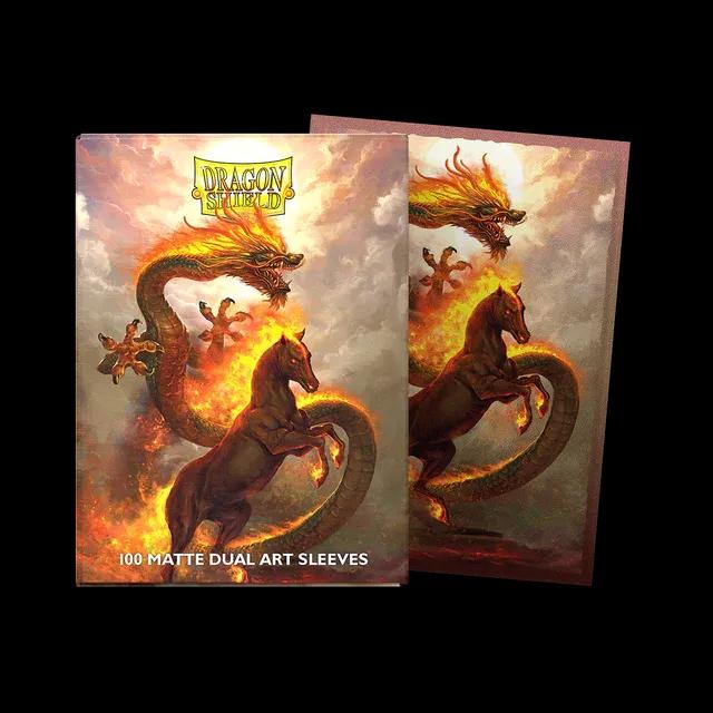 100 Dragon Shield Sleeves - Matte Fire Horse 2026