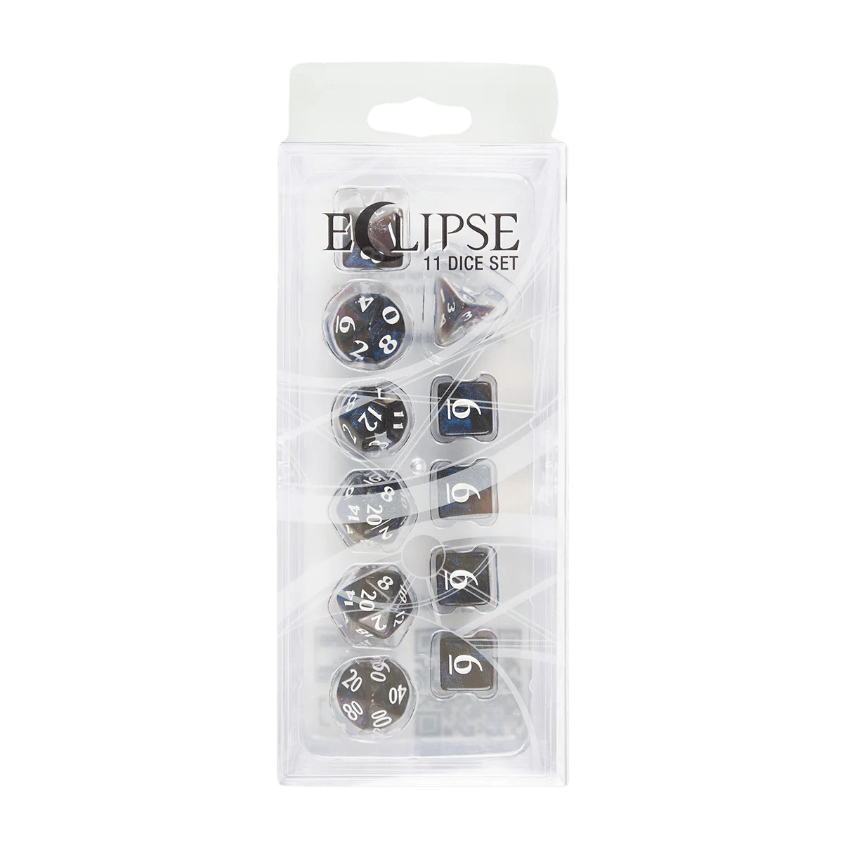 Eclipse 11 Dice Set: Jet Black