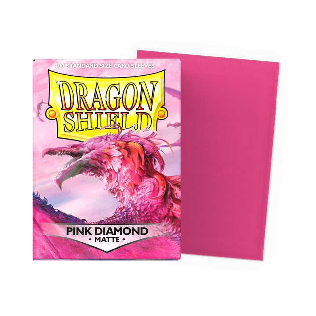 100 Dragon Shield Sleeves (Matte Pink)