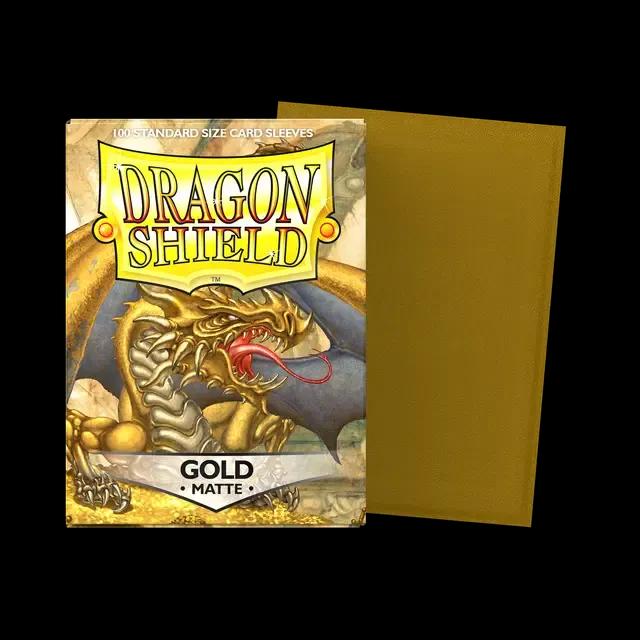 100 Dragon Shield Sleeves (Matte Gold)