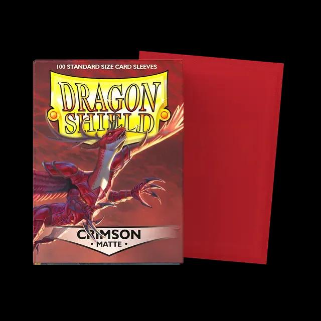 100 Dragon Shield Sleeves (Matte Crimson)