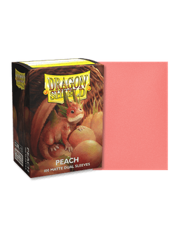 100 Dragon Shield Sleeves (Matte Dual Peach)