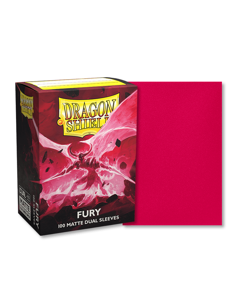100 Dragon Shield Sleeves (Matte Dual Fury)