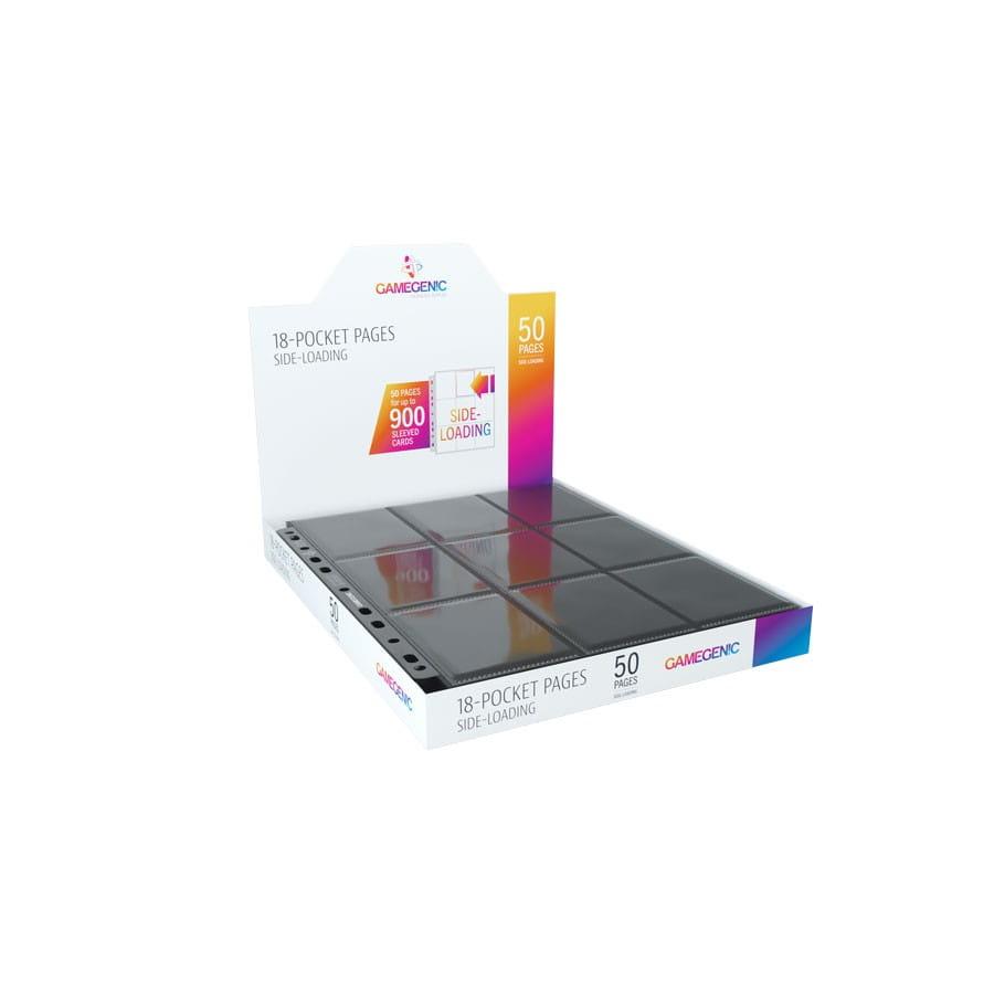 50 Gamegenic 18-Pocket Side-Loading Pages (Black)