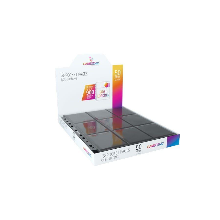 50 Gamegenic 18-Pocket Side-Loading Pages (Black)