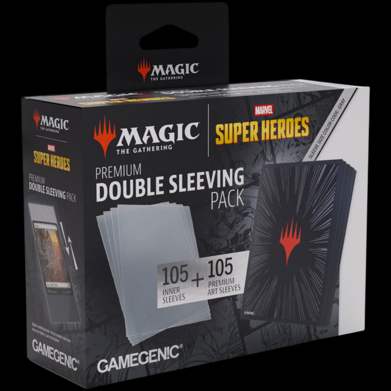 Marvel Super Heroes: "Comic Burst Black" Premium Double Sleeving Pack