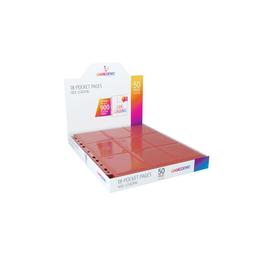 50 Gamegenic 18-Pocket Side-Loading Pages (Red)