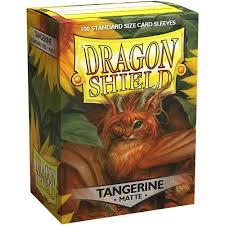 100 Dragon Shield Sleeves (Classic Tangerine)