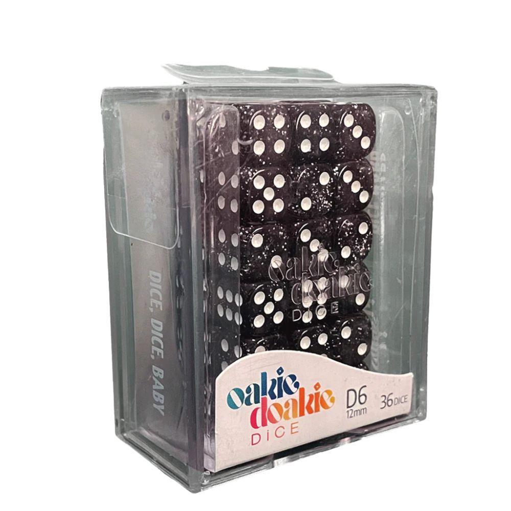 Oakie Doakie Dice D6 Speckled-Black 36