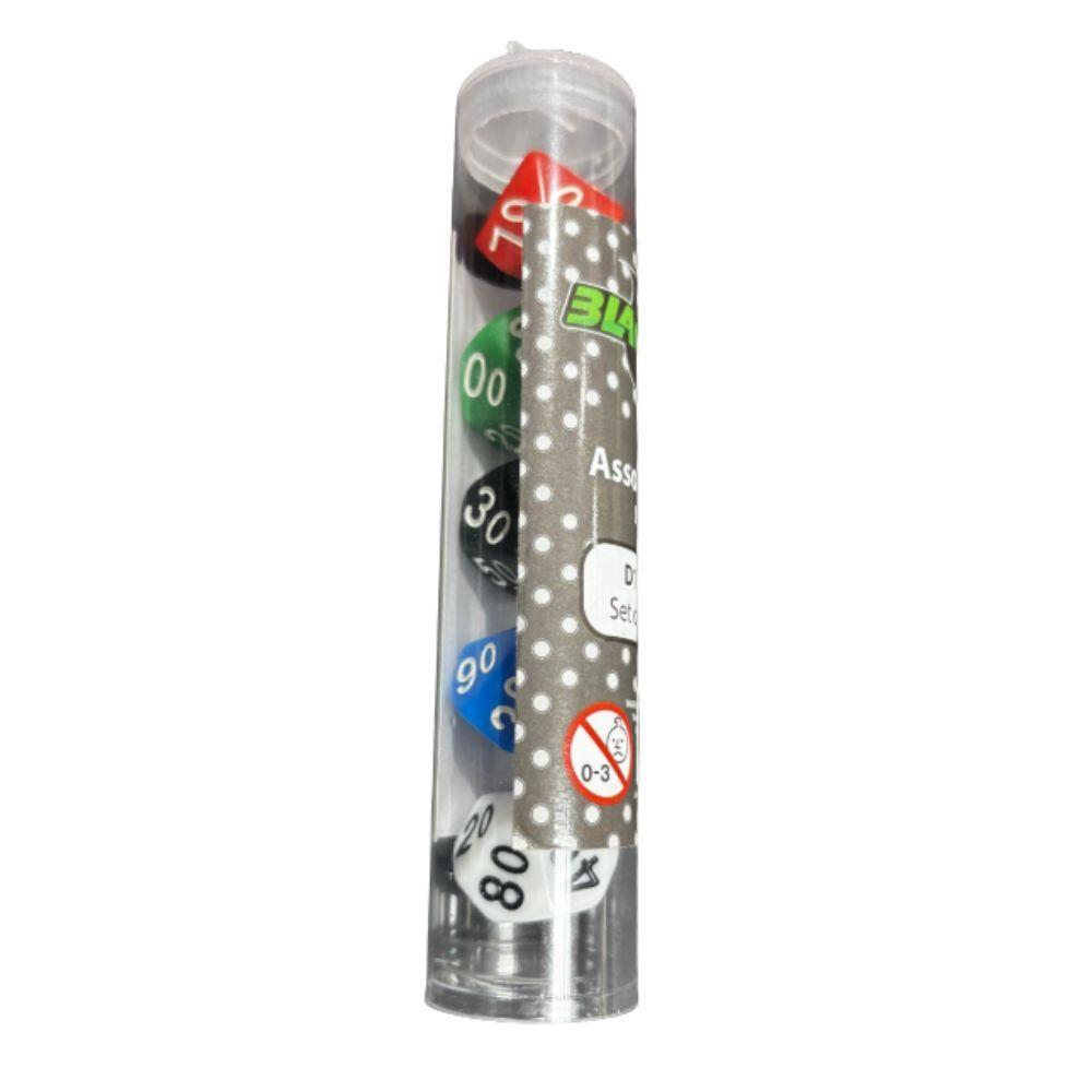 Zestaw kości Blackfire Assorted D10 (5 kości)