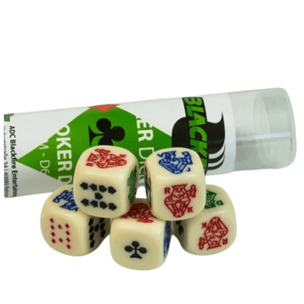 Zestaw kości Blackfire 16mm Poker Dice (5 kości)