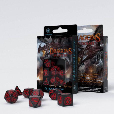Dragons Modern Dice Set: Onyx