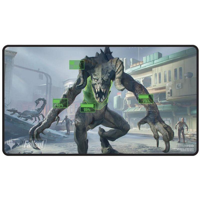 Universes Beyond: Fallout: "V.A.T.S." Black Stitched Playmat